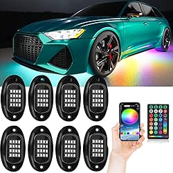FARREL RGB LED Rock Lights - Underglow Kit for