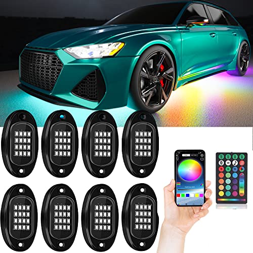 FARREL RGB LED Rock Lights - Underglow Kit for