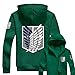 Angelaicos Unisex Long Sleeve Costume Coats (S, Green)
