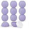 longway 0.24Oz (7ml) Empty Lip Balm Sphere Containers | Screw Cap Lipstick Tubes/Chapstick Tubes/Chapstick Holder for Lip Gloss & BPA FREE (Pack of 10 (Light Purple)