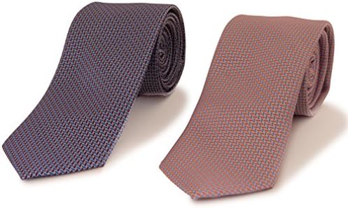 2 Men's Micro Silk Neck Ties - Business &amp; Trendy Fashionable -604- by: HBNY