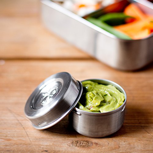 LunchBots Tiny Dips Condiment Containers Set of 3 Perfect Portion
