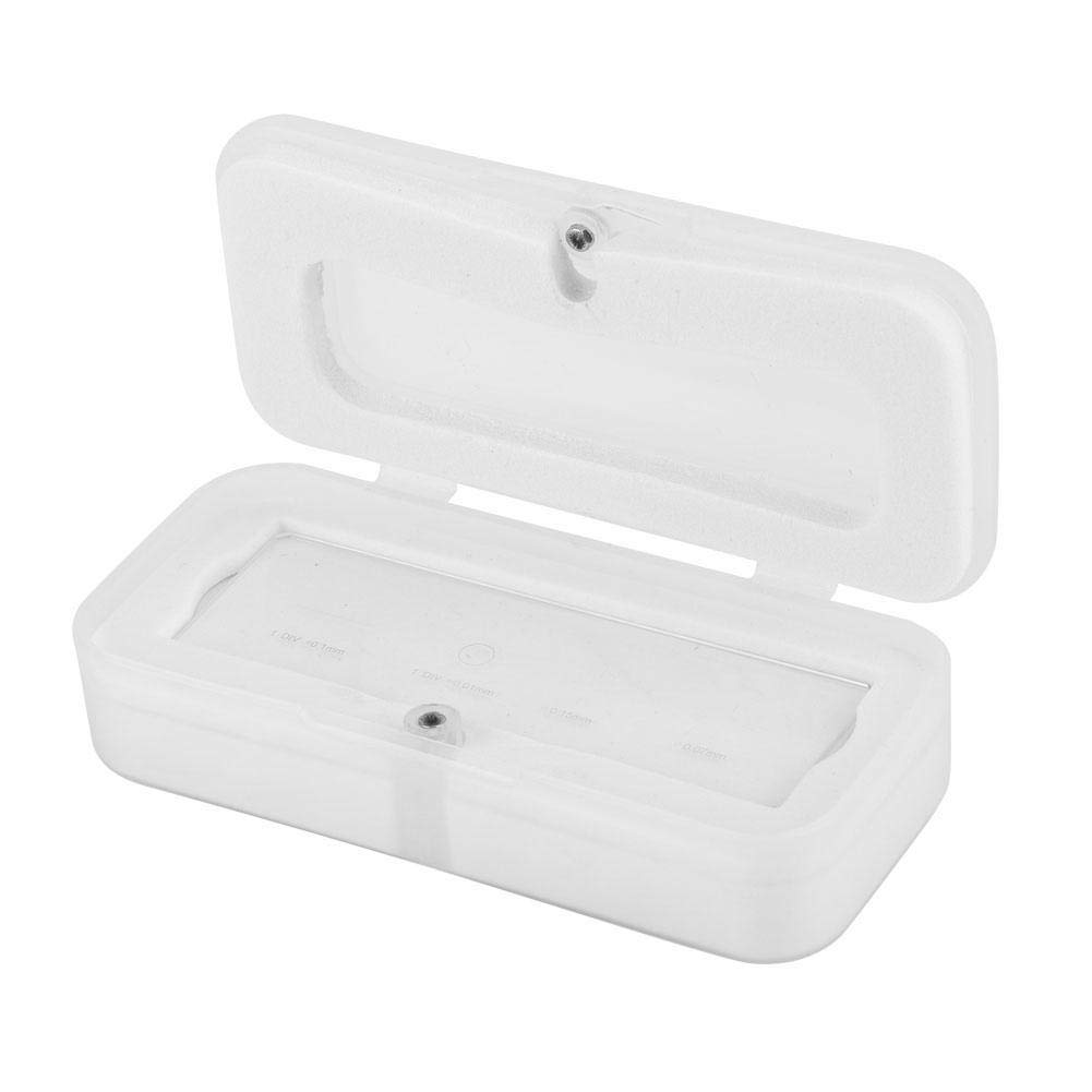 Hilitand Microscope Objective Micrometer Calibration Slide, Glass, White, 0.17mm Objective Lens Diameter