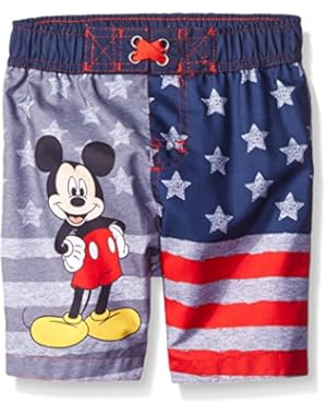 Boys' Mickey American Flag Swim Trunk