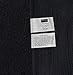 Chardin Home - 100% Cotton two Piece Classicc Bath Rug Set, (21''x34'' & 17''x24'') with anti-skid spray latex back, Black