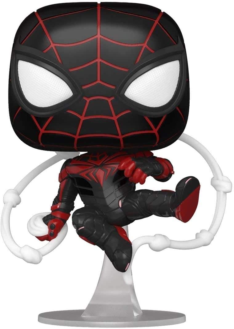 Funko Pop! Games: Miles Morales - Advanced Tech Suit - Spider-man - Miles Morales Game - Collectable Vinyl Figure - Gift Idea - Official Merchandise - Toys for Kids & Adults - Video Games Fans