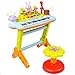 Best Choice Products Kids Musical Electronic Keyboard Piano Organ Microphone, Stool, Teaching Light up Keys