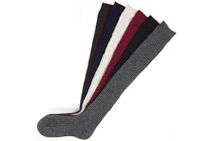 HEALEEP Thickened Wool Winter Stockings for Women Grey Knee Warm Socks Soft Cable Knit Thigh High Stockings