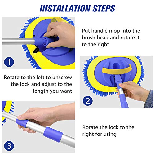 5 Chenille+Microfiber+Aluminum+Cleaning+Collector