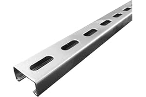 Surprecision Metal Strut Channel with Slotted Back 200mm/7.87" Pre-Galvanized Steel U Channel 1 Pcs Framing Steel Channel - Efficient Support Solution (Thickness 1mm, Size 41x21mm)