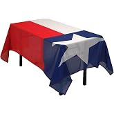 Kind Girl Texas Flag Tablecloth,Rectangular Tablecloth Fade-Resistant Washable State Flag Tablecloth,Suitable for Kitchen Dining Family Gatherings and Outdoor Events,Home Decoration.
