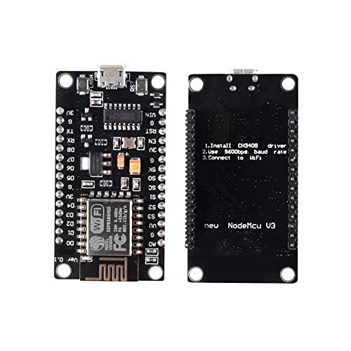 MELIFE ESP8266 Development Board, NodeMCU Lua V3 WiFi Testing DIY Board with CH340G USB Base Shield Set - Thumbnail 4