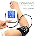 Blood Pressure Monitor - Premium Technology: Double Pulse Detection - Lightning fast (30-40 sec) and Highly Accurate - iProvèn BPM-2244BT - Free Mobile App and Convenient Cuff (Gray-White)