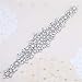 FANGZHIDI Stunning Bridal Crystal Applique for Wedding Dress-Beaded Rhinestone Belts-Silver-1 Piece-(11.6” x 2.3”in)
