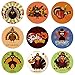 Elcoho 600 Pieces Funny Thanksgiving Stickers Assortment Turkey Design Roll Stickers for Party Favors Supplies