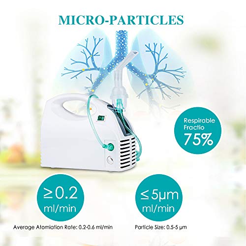 Personal Cool Mist Compressor System for Home Use with Accessories, 120V/60Hz, Wired, 2 Year Warranty