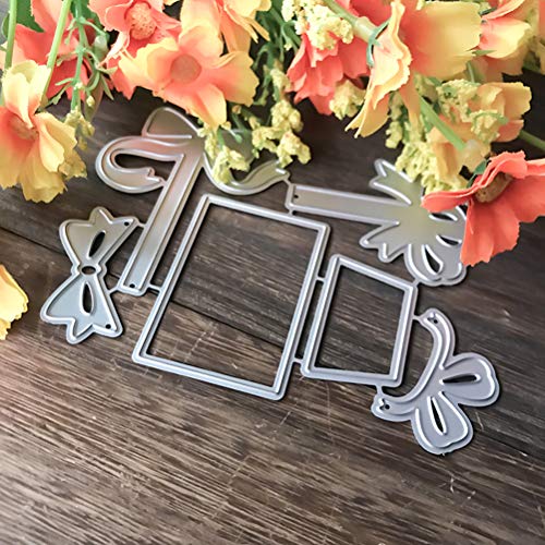6 Sets Merry Christmas Tree Gift Box Elk Cutting Nesting Dies Stencils Frame Die Cuts Metal Template Mould DIY Scrapbook Card Making Tool Photo Album Embossing Scrapbooking Paper Card Decor Craft