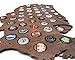 USA Beer Cap Map with Dark Stain - Craft Beer Cap Holder