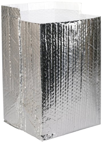Polar Tech 126 Insulated Cool Barrier Bubble Box Liner, 10" Length x 10" Width x 10" Height (Case of 50)