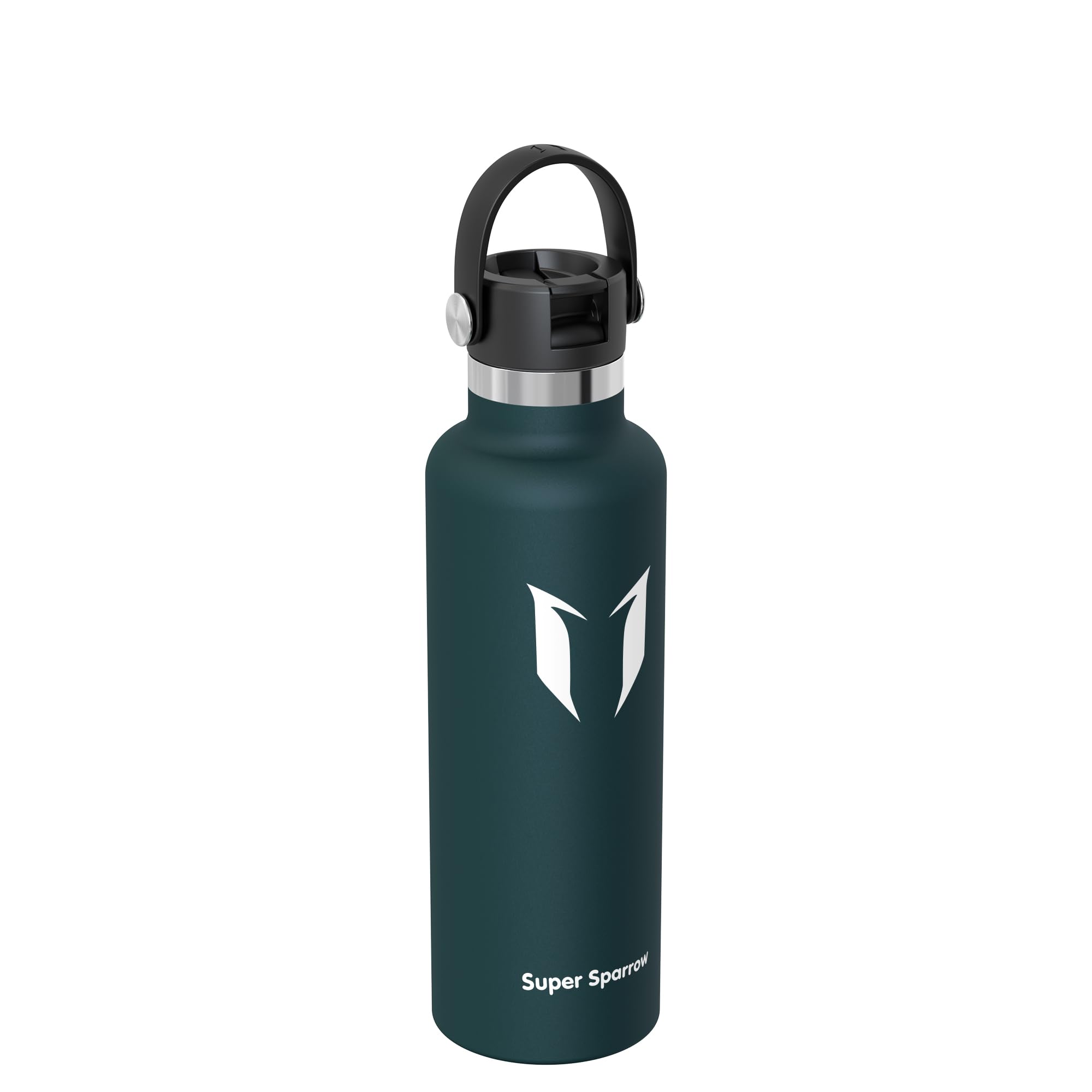 Super Sparrow Trinkflasche Edelstahl - Ultraleicht Thermobecher - 750ml - Standardmund Stroh-Deckel - BPA-Frei Thermoskanne, Thermosflasche für Sport, Travel, Schule, Outdoor 2
