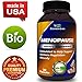 Menopause Relief Pills - Helps Relieve Hot Flashes + Night Sweats + Mood Swings - Natural Menopause Support - Can Restore Hormone Balance - Contains Sage + Black Cohosh + Red Clover - Biogreen Labs
