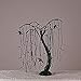 LIGHTSHARE 24-inch Halloween Willow Tree LED Spooky Bonsai Night Light,80 LED Lights, Battery Powered or DC Adapter(Included) (Orange)