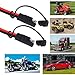 COROTC 12 Feet 16AWG SAE to SAE Extension Cable, Quick Disconnect Wire Harness DC Connector Cord Plug for Trailer RV Boat Camp Solar Panels Battrey with Dust Cap