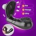 HEIYAO G-S Finger Stīmulator Slicone Mssager for Stīmulation Adult Toy for Men Women Couples Blackthumb 1