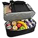 Odyseaco Waterproof Beach Bag with Cooler Compartment - Beach Bags Waterproof Sandproof for Women - Vacation Essentials - Pool Accessory & Mesh Tote (Black)