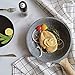 Caannasweis Nonstick Granite Frying Pan Skillet, Non Stick Omelette Frying Pans, Omelet Egg Pan, Stone Cookware Chef's Pan, Induction Compatible, PFOA Free (Gray, 8 Inch)