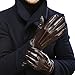 Elma Men's Touchscreen Texting Winter Italian Nappa Leather Gloves,Brown,8.5(1-Pair)