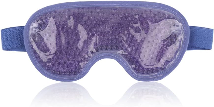NEWGO Cooling Eye Mask Reusable Hot Cold Therapy Violet Blue