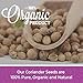 Organic Coriander Seeds 1 Pound, Supports Digestive Health (High Fiber) Whole Seeds in Bulk Resealable Bag, 100% Pure, Non-GMO, Gluten-Free & Kosher