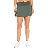 Marika Womens Carla High Rise Back Pocket Skort