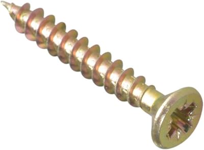 ForgeFix Multi-Purpose Single Thread Screws 4.5 x 35mm Zinc Yellow Box 200