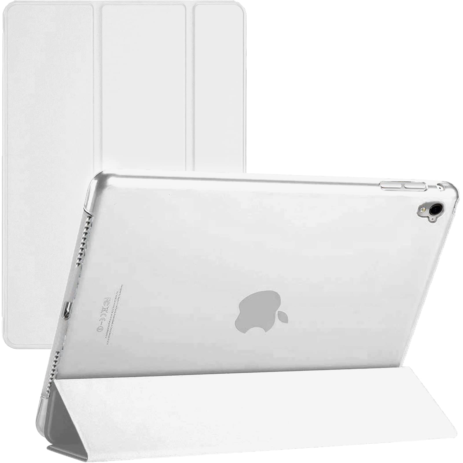 Magnetic Case For iPad 10.2 9/8/7th Generation 2021 2020 2019 Smart Cover With Auto Sleep Wake Function (White)