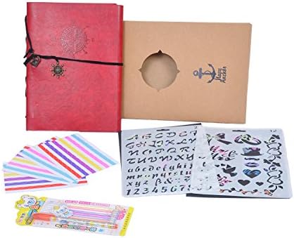 Duolaisu Self-adhesive Scrapbooking Photo Albums, Handmade DIY Photo Album, Anniversary Scrapbook,for Any Size Photo 10.8x8.3(inches)