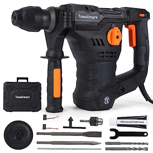 [Upgraded] 12.3 Amp Rotary Hammer Drill, 1-1/4 Inch