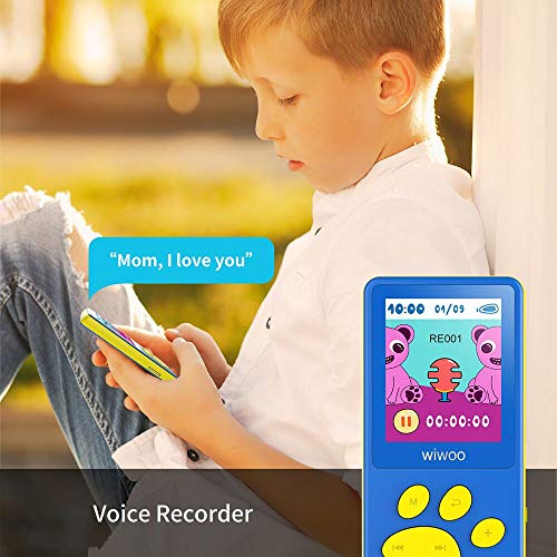 Wiwoo MP3 Player for Kids, MP3 Player with FM Radio, Video, Photo and