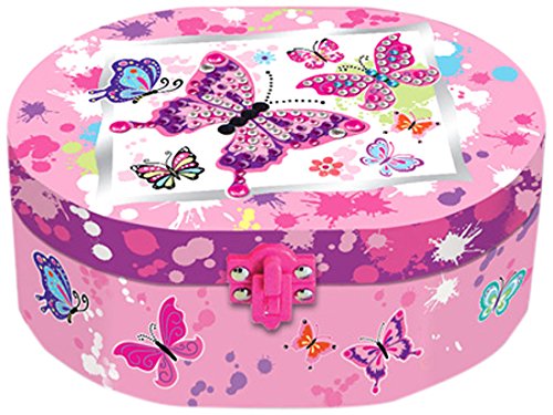 Hot Focus Paradise Oval Shaped Musical Jewelry Box