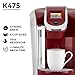 Keurig K475 Coffee Maker, Single Serve K-Cup Pod Coffee Brewer, Programmable Brewer, Vintage Red