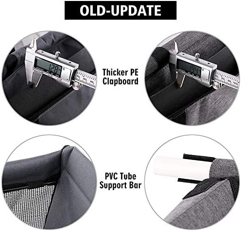 MENGQI Dog Booster Car Seat Cover, Gray, Suitable for Small and Medium-sized Dogs, Foldable, Waterproof - Image 4