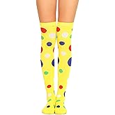HYTENSUN Women Polka Dot Thigh High Socks Extre Long Over Knee Stockings