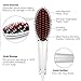 ChiTronic Women Hair Quick Straightener Electric Ceramic Rebonding Comb Brush Head Massager, °F/°C LCD Accurate Temperature Control (U.S. Plug, White)