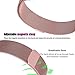 For Fitbit Ionic Bands, bayite Stainless Steel Milanese Loop Metal Replacement Strap with Unique Magnet Lock Accessories for Fitbit Ionic Small Rose Pink