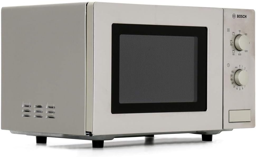 Bosch 800W Freestanding Microwave Oven with Grill - Steel