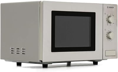 Bosch 800W Freestanding Microwave Oven with Grill - Steel