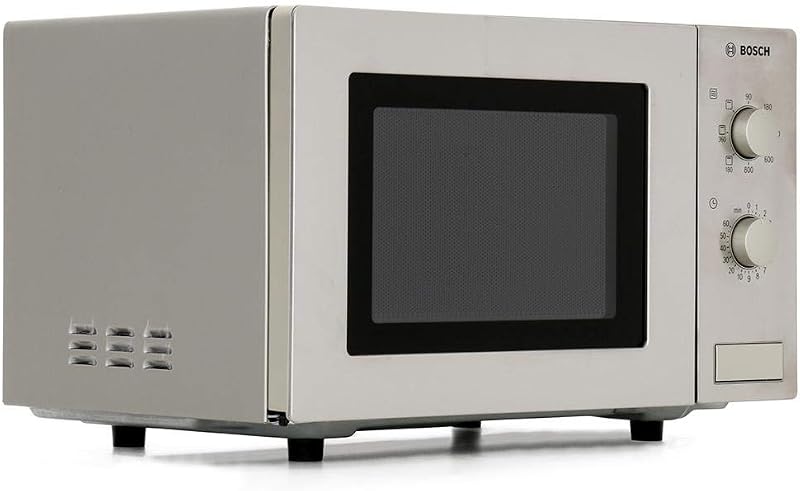 Bosch 800W Freestanding Microwave Oven with Grill - Steel