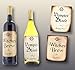 Halloween Bottle Labels, Wine Label Stickers (6 Designs, 36 Pack)