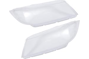 RATCHROLL Front Left Right Side Headlight Cover Headlamp Clear Lens Shell Cover Fit for BMW 3 E90 E91 2005-2012 No.6311724026